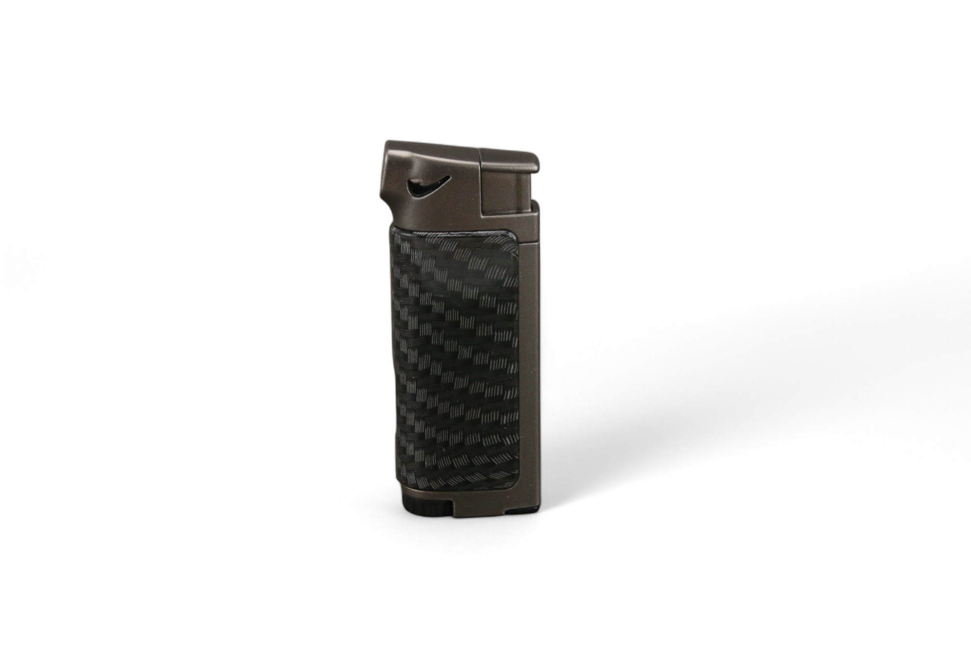 Lubinski Pipe Lighter Black and Grey with Integrated Tamper
