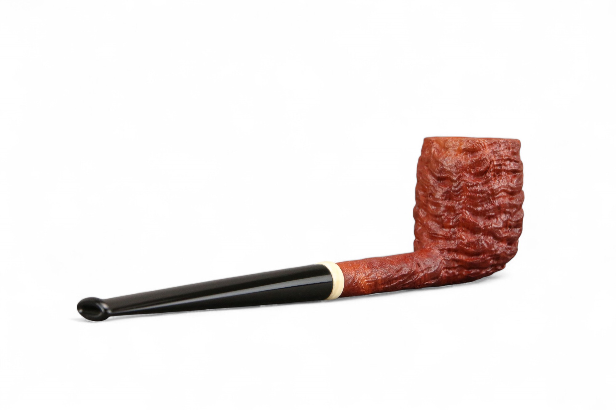 Pipa Martelo Pencil Billiard sabbiata con inserto in Mammut - immagine 3