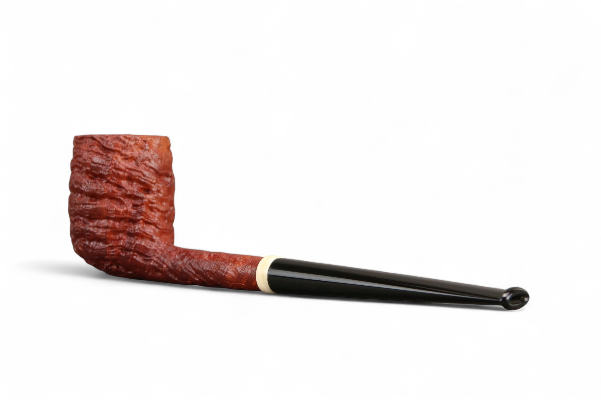 Pipa Martelo Pencil Billiard sabbiata con inserto in Mammut - immagine 4