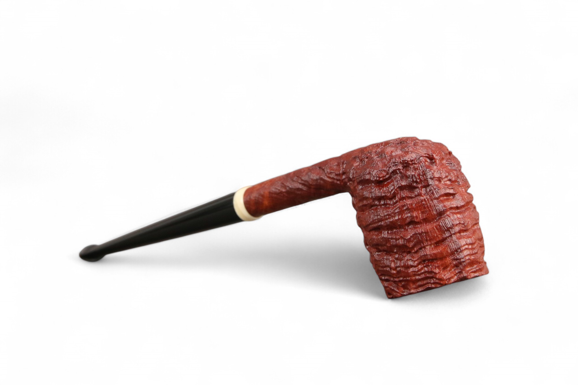 Pipa Martelo Pencil Billiard sabbiata con inserto in Mammut - immagine 6