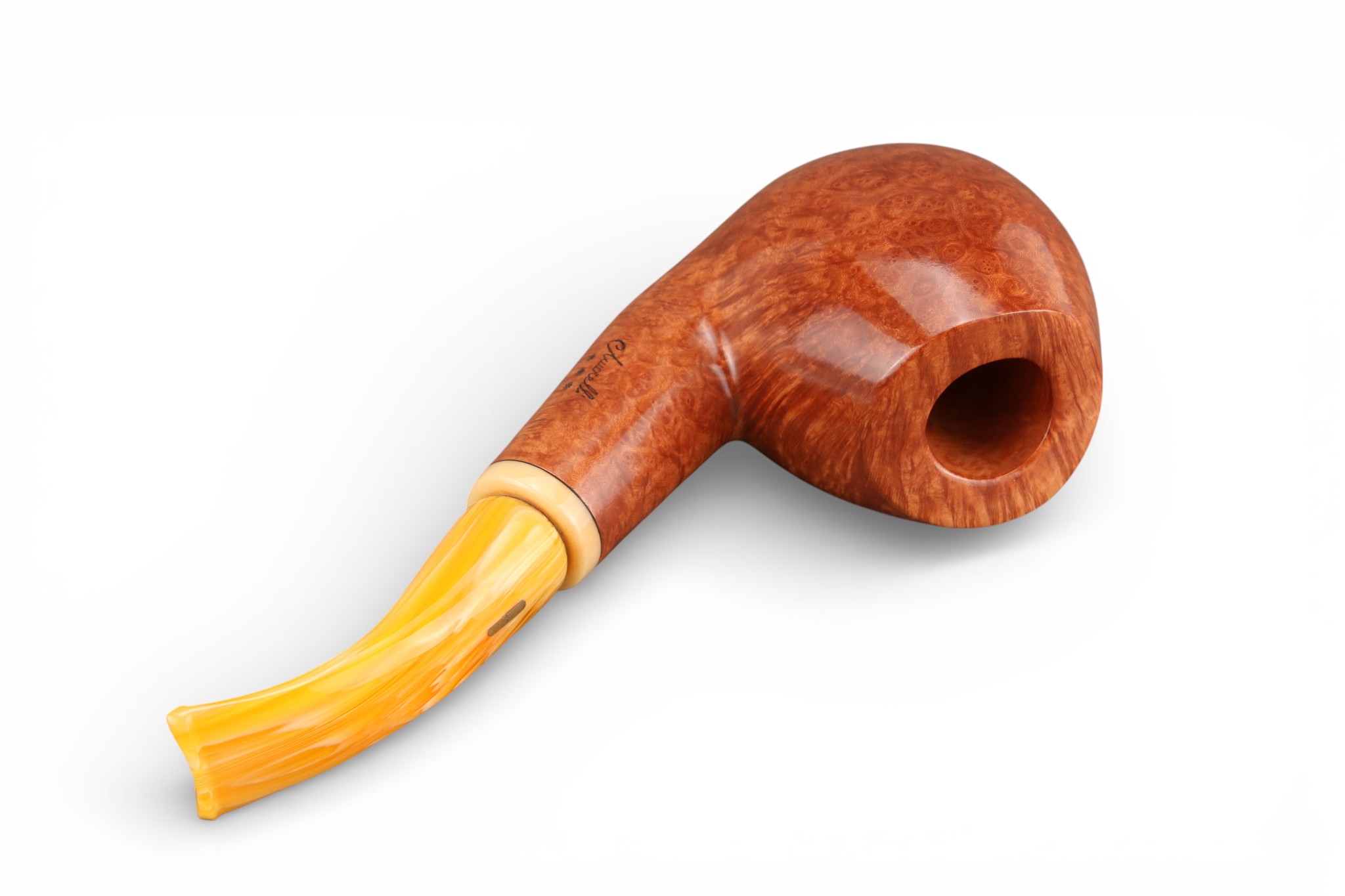 Amorelli Pipe 3 Stelle Bent Brandy Liscia - immagine 7