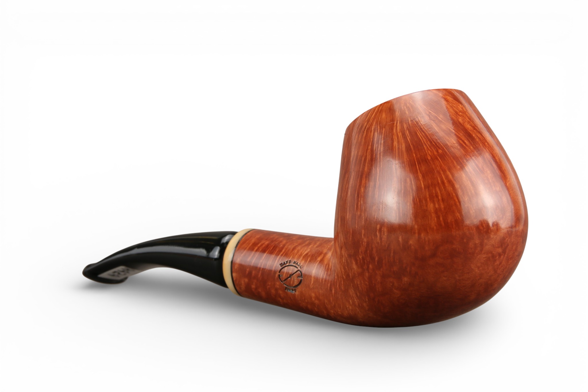 Amorelli Pipe 4 Stelle Bent Brandy Liscia - immagine 3