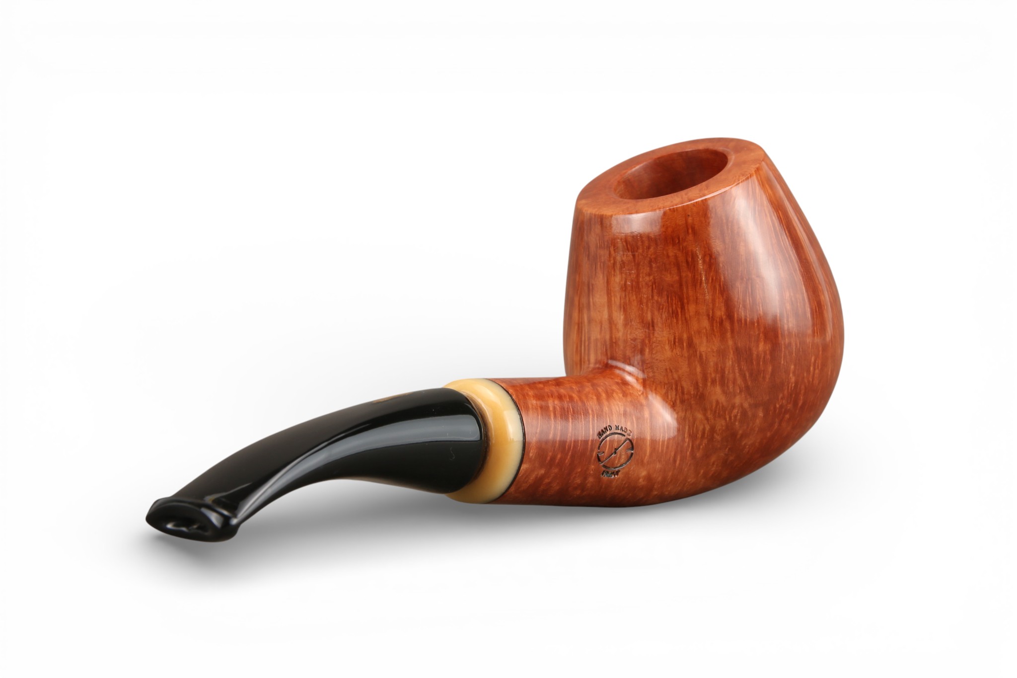 Amorelli Pipe 4 Stelle Bent Brandy Liscia - immagine 6