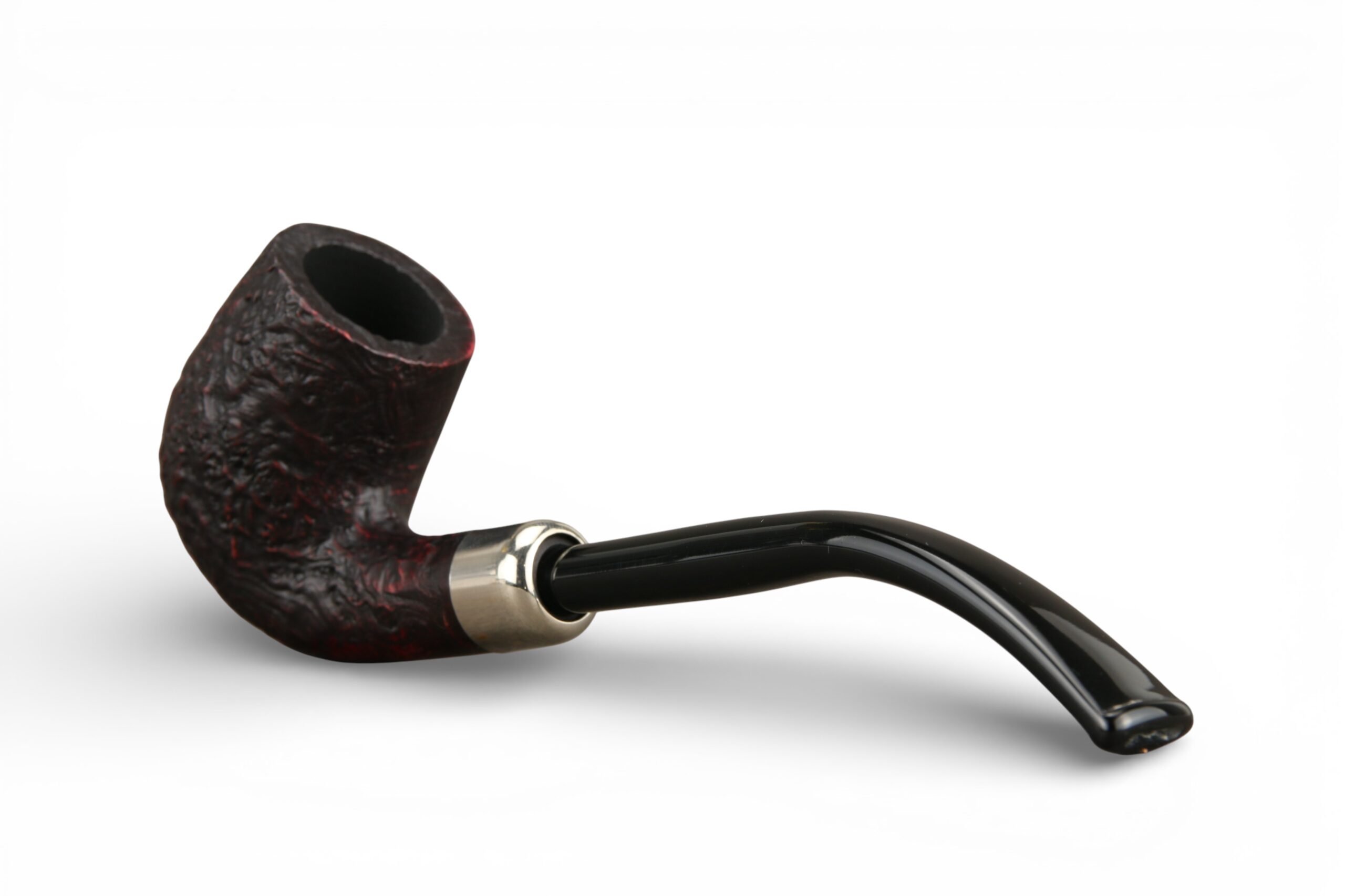 Pipa Myway Wise Man Bent Billiard Army Sabbiata Nera - immagine 5