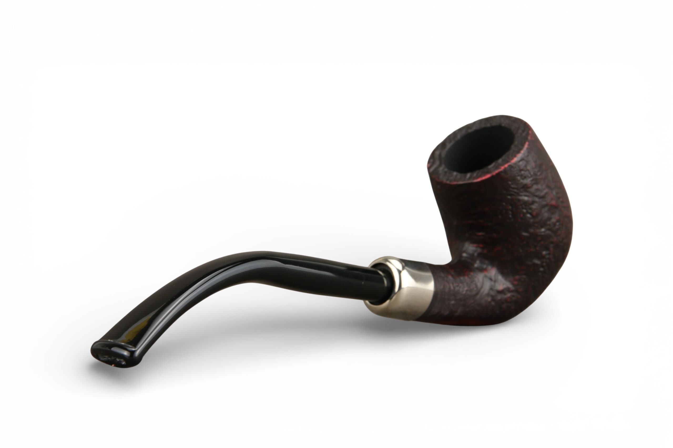 Pipa Myway Wise Man Bent Billiard Army Sabbiata Nera - immagine 6