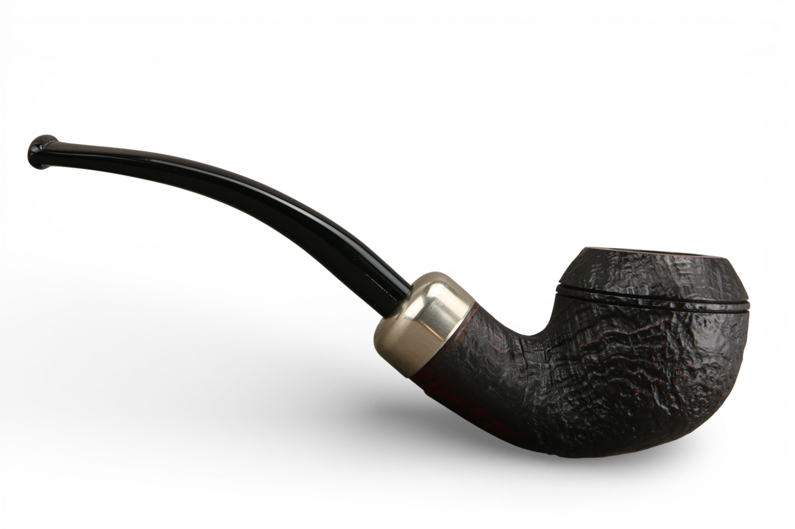 Pipa Myway Wise Man Bent Rhodesian Army Sabbiata Nera - immagine 3
