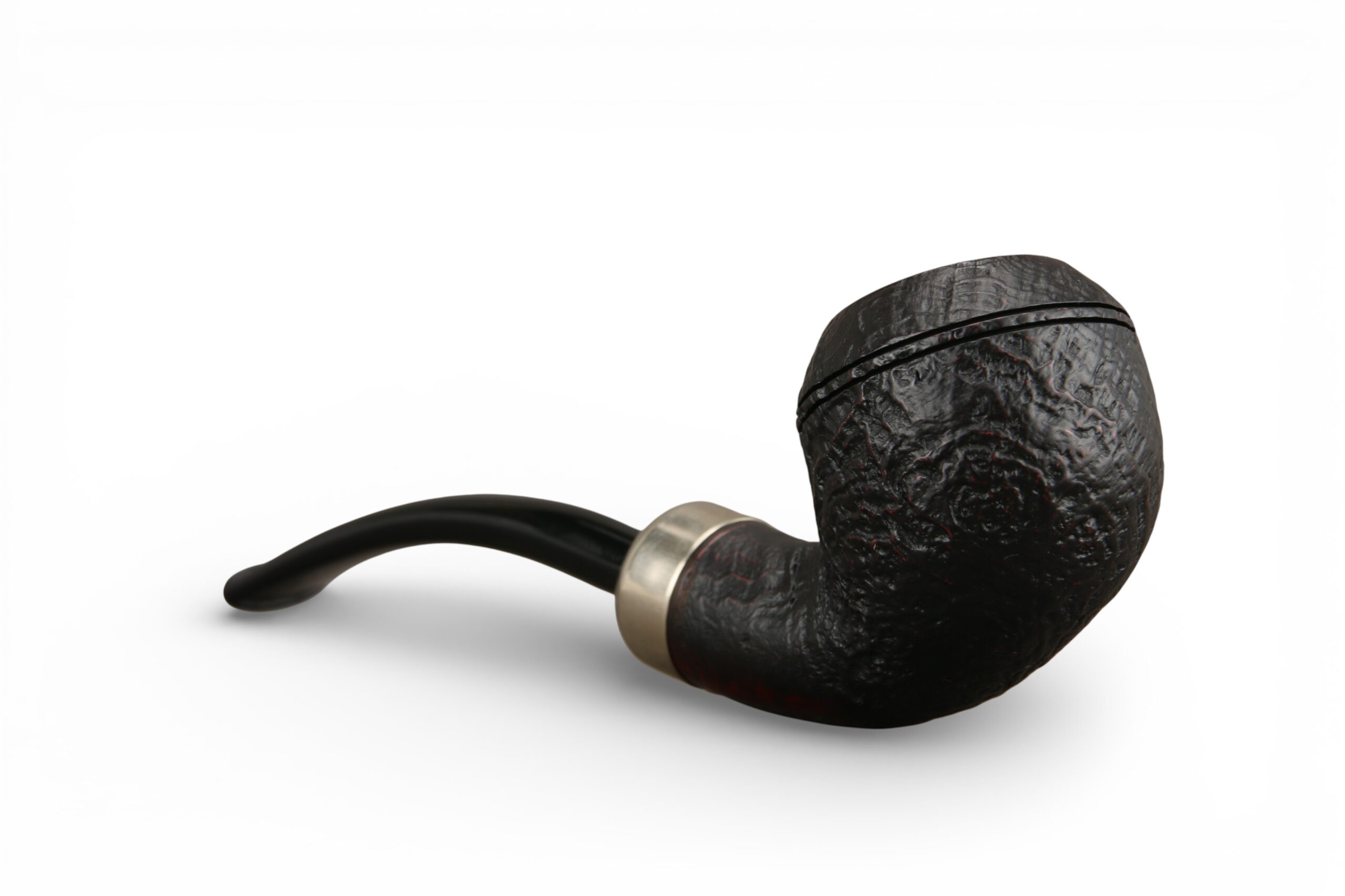 Pipa Myway Wise Man Bent Rhodesian Army Sabbiata Nera - immagine 4