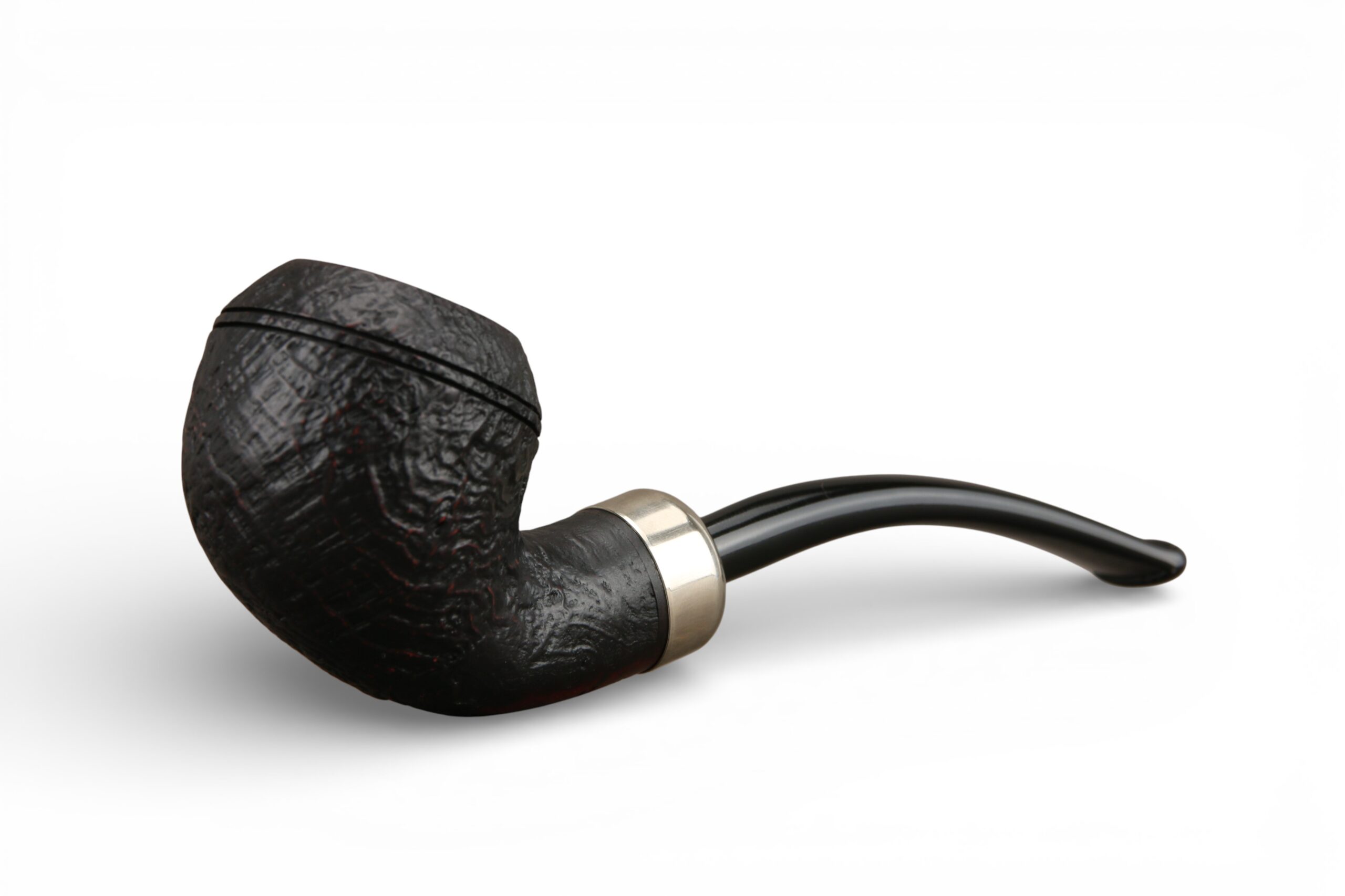 Pipa Myway Wise Man Bent Rhodesian Army Sabbiata Nera - immagine 5